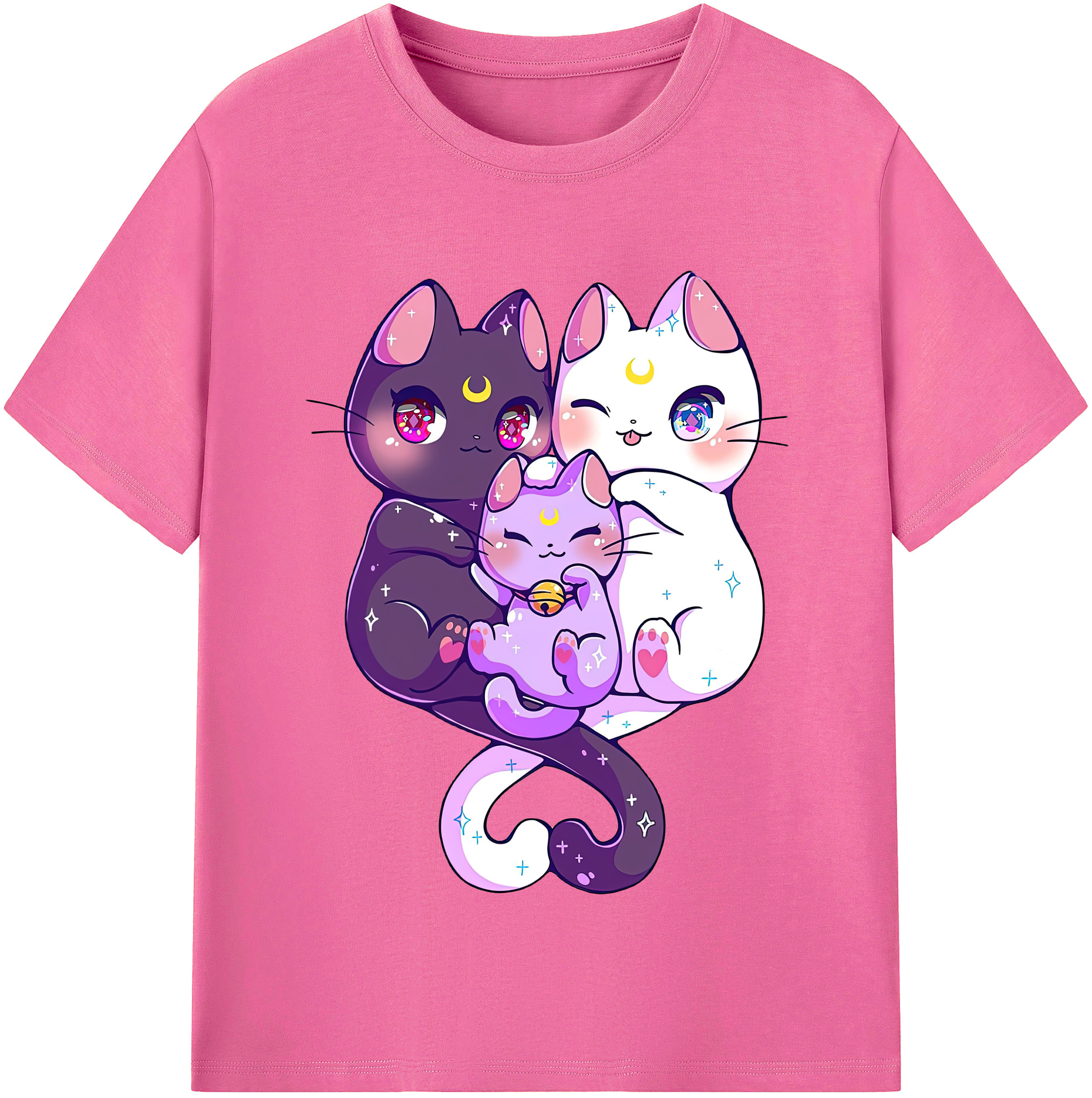 （画像用） 美少女戦士セーラームーン Sailor Moon レディースカジュアルプリントTシャツ（綿100％）